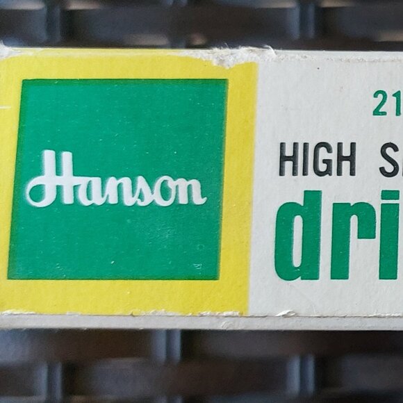 Vintage Hanson 21 Piece High Speed Drill Set in original package - Picture 5 of 12